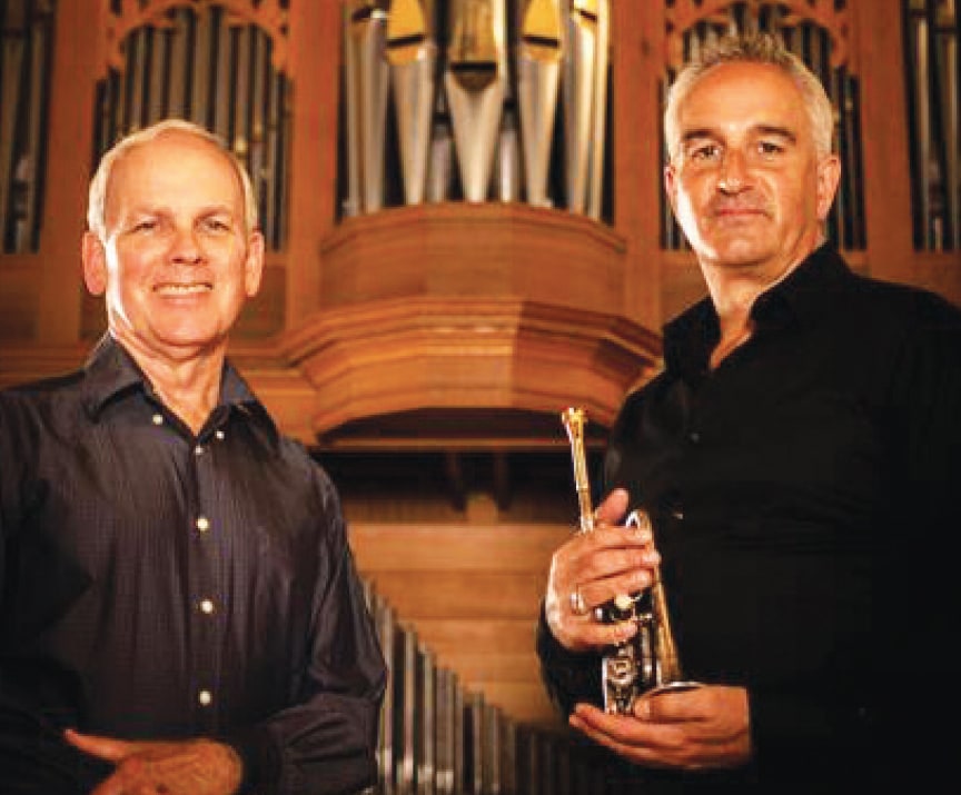 Andrew Balio & Bruce Bengtson with organ and trumpet